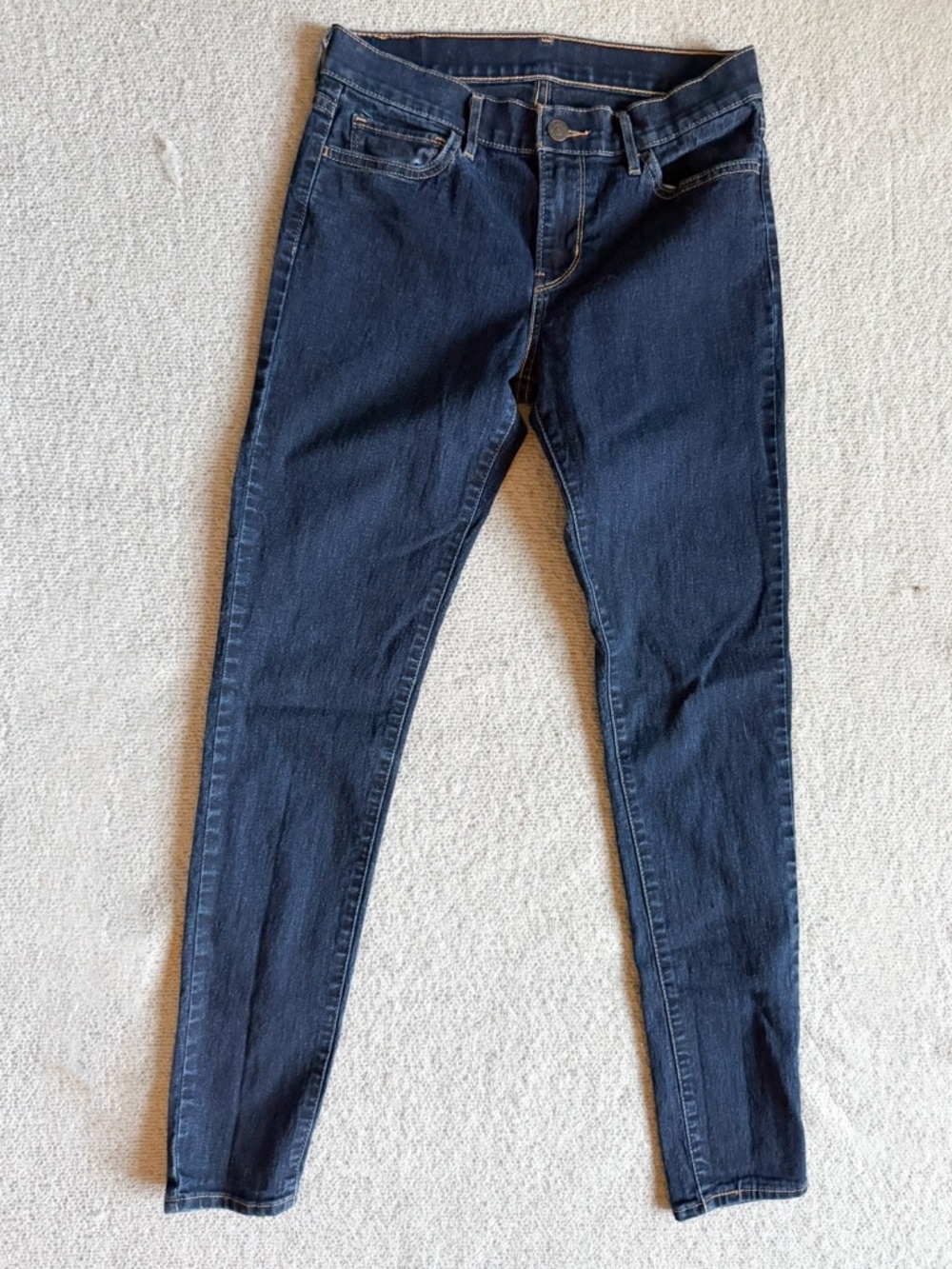 Women's Levi's Skinny Jeans Dark Wash W28 L30 Denim Pants Excellent Condition
